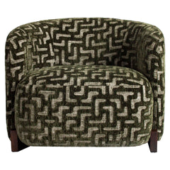 Lounge stoel Hannah moss labyrinth fire retardant - Richmond Interiors