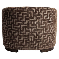 Lounge chair Hannah brown labyrinth fire retardant - Richmond Interiors