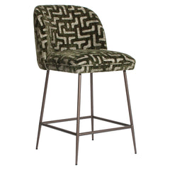 Counter stool Pullitzer moss labyrinth - Richmond Interiors