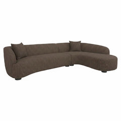Sofa Pandora brown chunky lounge right - Richmond Interiors