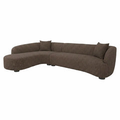 Bank Pandora brown chunky lounge left - Richmond Interiors