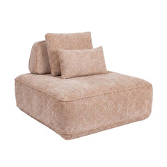 Bank Tudor mocca boldweave 1-seater movable backrest - Richmond Interiors