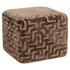 Pouffe & Footstool Ciela brown labyrinth - Richmond Interiors