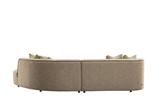Sofa Romero sand tweed ottoman right fire retardant - Richmond Interiors