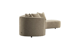 Sofa Romero sand tweed ottoman right fire retardant - Richmond Interiors