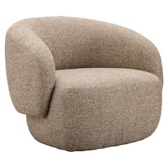 Lounge chair Milano sand tweed fire retardant - Richmond Interiors