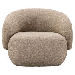 Lounge chair Milano sand tweed fire retardant - Richmond Interiors