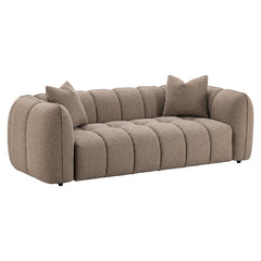 Sofa Hogan mocca chunky 3-seater fire retardant - Richmond Interiors