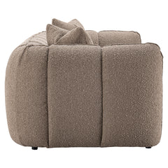 Sofa Hogan mocca chunky 3-seater fire retardant - Richmond Interiors