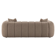 Sofa Hogan mocca chunky 3-seater fire retardant - Richmond Interiors