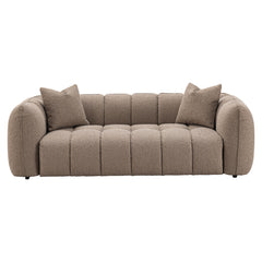 Sofa Hogan mocca chunky 3-seater fire retardant - Richmond Interiors