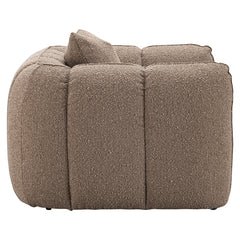 Lounge chair Hogan mocca chunky fire retardant - Richmond Interiors