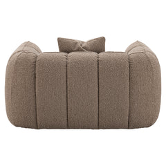 Lounge chair Hogan mocca chunky fire retardant - Richmond Interiors