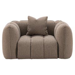 Lounge chair Hogan mocca chunky fire retardant - Richmond Interiors