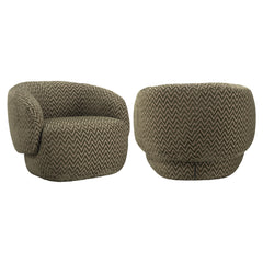 Lounge chair Milano moss chevron - Richmond Interiors