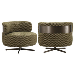 Lounge chair Lauren moss chevron - Richmond Interiors