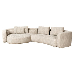 Sofa Angusto natural softweave lounge left - Richmond Interiors