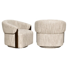 Lounge chair Marina natural softweave swivel fire retardant  - Richmond Interiors