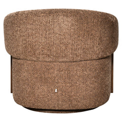 Lounge chair Marina brown blockweave swivel fire retardant - Richmond Interiors