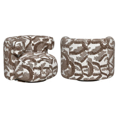 Lounge stoel Talley brown nature swivel - Richmond Interiors