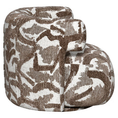 Lounge stoel Talley brown nature swivel - Richmond Interiors