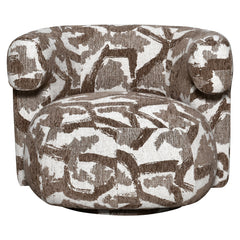 Lounge stoel Talley brown nature swivel - Richmond Interiors