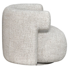Lounge chair Talley cream tweed swivel - Richmond Interiors
