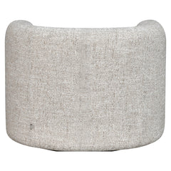 Lounge chair Talley cream tweed swivel - Richmond Interiors