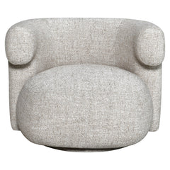 Lounge chair Talley cream tweed swivel - Richmond Interiors