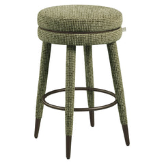 Counter stool Tenashar green blockweave swivel - Richmond Interiors