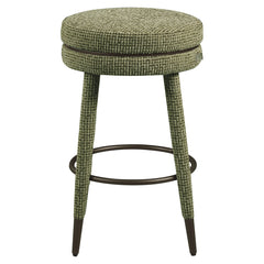 Counter stool Tenashar green blockweave swivel - Richmond Interiors