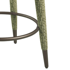 Counter stool Tenashar green blockweave swivel - Richmond Interiors