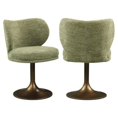 Dining chair Amely pistache softweave swivel - Richmond Interiors