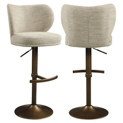 Bar stool Amely natural softweave swivel - Richmond Interiors