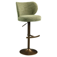Bar stool Amely pistache softweave swivel - Richmond Interiors