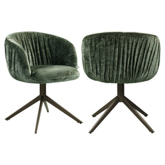 Dining chair Cassi sage chenille swivel - Richmond Interiors
