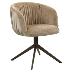 Dining chair Cassi sand soft swivel - Richmond Interiors