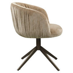 Dining chair Cassi sand soft swivel - Richmond Interiors
