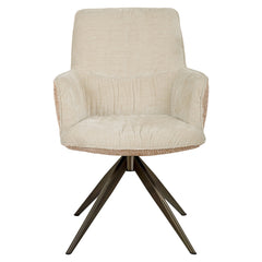 Dining chair Chase ginger jacquard swivel - Richmond Interiors