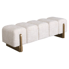Bench Caleo cream tweed - Richmond Interiors
