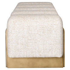 Bench Caleo cream tweed - Richmond Interiors