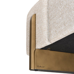 Bench Caleo cream tweed - Richmond Interiors