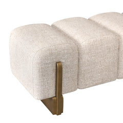 Bench Caleo cream tweed - Richmond Interiors