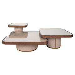 Couchtisch Willox brown  including glass (Set of 2) - Richmond Interiors