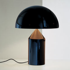 Atollo 50 Metal table lamp black - Oluce