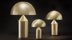 Atollo 35 Metal tafellamp brons - Oluce