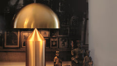 Atollo 70 Metal tafellamp brons - Oluce