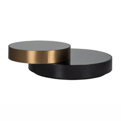 Coffee table Alexander Jones black/gold (Slice) - Richmond Interiors