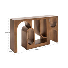 Console Alexander Jones brushed gold (Lugano) - Richmond Interiors