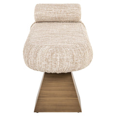 Bench Geneva beige angora alexander jones - Richmond Interiors